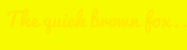 Image with Font Color FFEA00 and Background Color F8FA00